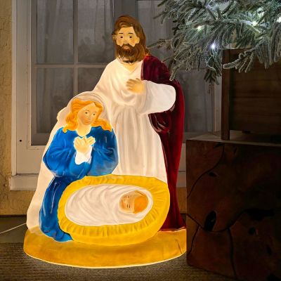 Image showing 7 th Fraser Hill Farm 32 in. Nativity Christmas Blow Mold