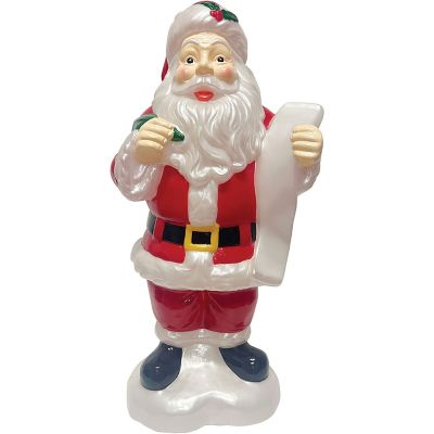 Fraser Hill Farm 33 in. Santa Holding List Christmas Blow Mold