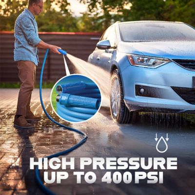 Image showing 6 th INVICTUS Professional 50 ft. Reinforced Polymer 400PSI Hard Anodized Fitting Kink Resistant Garden Hose
