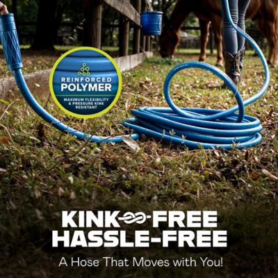 Image showing  75 ft. Heavy-Duty Reinforced Polymer 300PSI Lightweight Kink and Weather Resistant Garden Hose