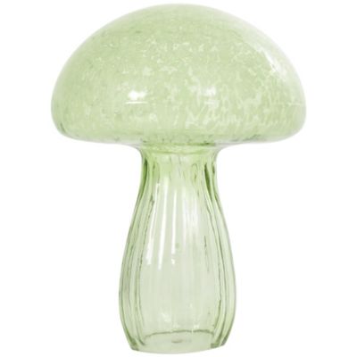 Image showing  Glass Textured Mushroom Decorative Sculpture
