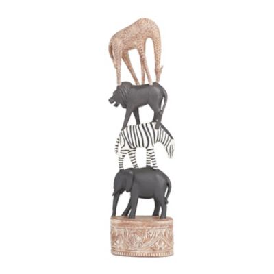 Image showing  Polyresin Safari Animals Decorative Sculpture