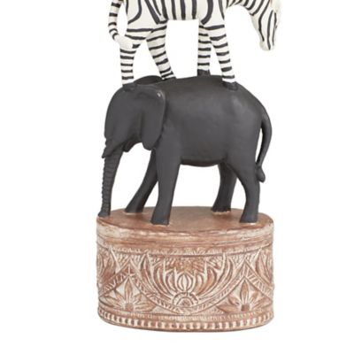 Image showing 5 th Harper & Willow Polyresin Safari Animals Decorative Sculpture