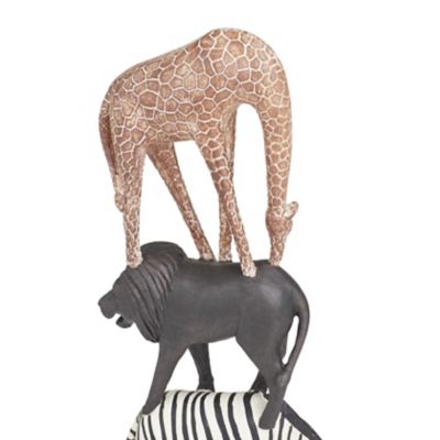Image showing 6 th Harper & Willow Polyresin Safari Animals Decorative Sculpture