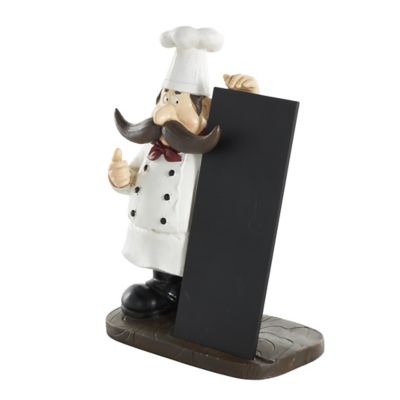 Image showing  Polystone Chef Decorative Sculpture with Chalkboard