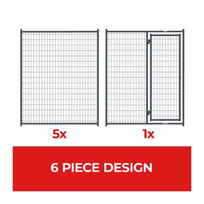 Image showing  6 ft. x 5 ft. x 10 ft. Expandable Welded Wire Dog Kennel