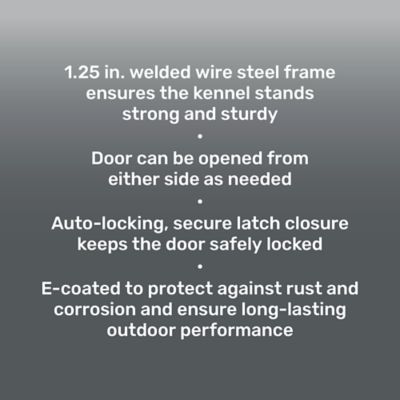 Image showing 9 th Retriever 6 x 5 x 10ft. Expandable Welded Wire Dog Kennel