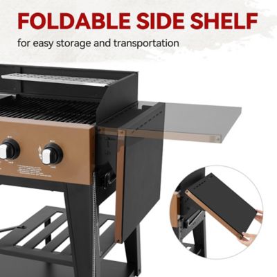 Image showing 5 th Royal Gourmet 6-Burner Gas Grill and Griddle Combo, Large Cooking Capacity Propane Grill and Griddle, 78,000 BTU Output