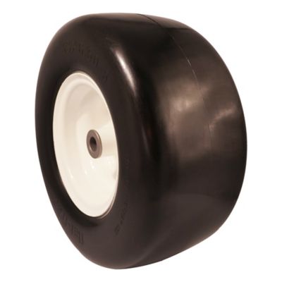 Image showing 6 th Ogracwheel 13x6.50-6 Flat-Free Tire w/3/4 in. 5/8 in. and 1/2 in. Bushing-4.0 in.-6.0 in. Center Hub Set of 2
