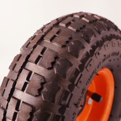 Image showing 5 th Ogracwheel Set of TWO 4.10/3.50-4 Sulky Replacement Tire with 5/8 and 3/4 Axle-2.25 in.-5.00 in. Hub