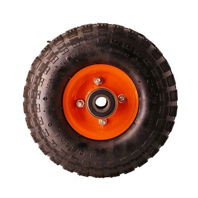 Image showing 7 th Ogracwheel Set of TWO 4.10/3.50-4 Sulky Replacement Tire with 5/8 and 3/4 Axle-2.25 in.-5.00 in. Hub