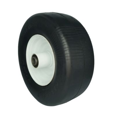 Image showing 6 th Ogracwheel Solid Rubber 13x5.00-6 Flat Free Tire with 3/4 and 5/8 Bearings-3-6 in. Center Hub Set of 2