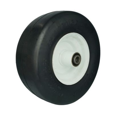 Image showing 7 th Ogracwheel Solid Rubber 13x5.00-6 Flat Free Tire with 3/4 and 5/8 Bearings-3-6 in. Center Hub Set of 2