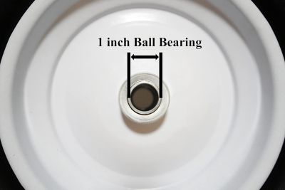 Image showing  Wheelbarrow Tire 4.80/4.00-8 with 1 in. Axle