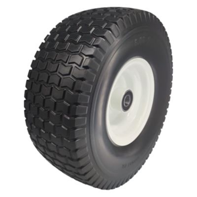 Image showing 6 th Ogracwheel Flat Free Tire 15x6.00-6 with 3/4 in. Axle and 3 in. Center Hub