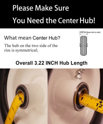 Image showing  8x3.00-4 Flat Free Tire with 3/4 and 5/8 Bearings-3.25-4.75 in. Center Hub Set of 2