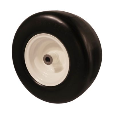 Image showing 7 th Ogracwheel 13x5.00-6 Flat Free Zero Turn Tires with 3/4 5/8 and 1/2 in. Bearings-3.25-6 in. Center Hub Set of 2