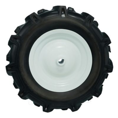 Image showing  4.80/4.00-8 Tiller Tire with 3/4 Bore and Keyway-3 1/8 in. Center Hub
