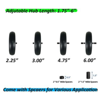 Image showing  4.00-6 Tire Flat Free-13 in. Wheelbarrow Tires and wheels