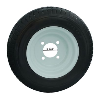 Image showing  16x6.50-8 with 4 Lug Wheels-Set of 2 Flat Free