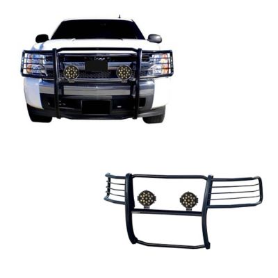 Black Horse Off Road Grille Guard Kit Modular Black Fits 2007-2013 Chevy Avalanche2007-2014 Chevrolet Suburban 1500/Tahoe