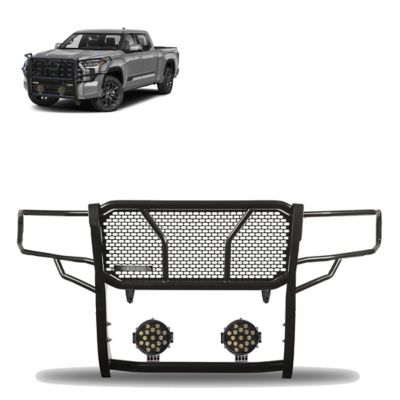 Black Horse Off Road Rugged Heavy Duty Grille Guard Kit Modular Black Fits 2022-2024 Toyota Tundra