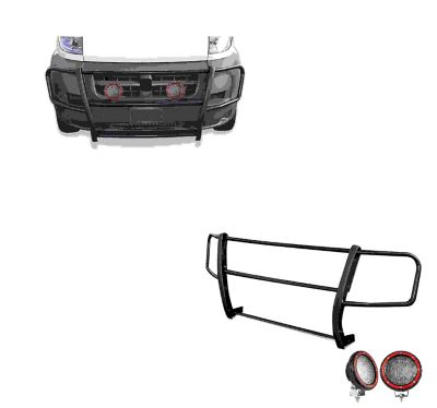 Image showing  Spartan Grille Guard Kit Modular Black fits 2014-2022 Ram Promaster 1500/2500/3500, 17DOPRMA-PLFR