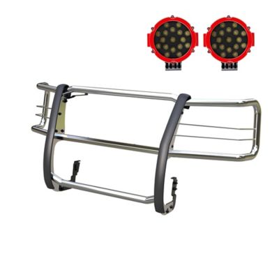 Black Horse Off Road Grille Guard Kit Modular Stainless Steel Fits 2003-2025 Chevrolet Express ( Van ), 17GV02MSS-PLR