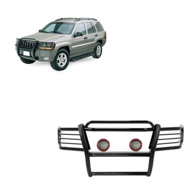 Black Horse Off Road Grille Guard Kit Modular Black Fits 1999-2004 Jeep Grand Cherokee, 17EB26MA-PLFR
