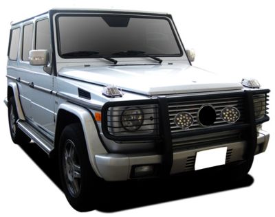 Image showing  Grille Guard Kit Modular Black, Fits 2003-2010 Mercedes-Benz G55 AMG1999-2010 Mercedes-Benz G500