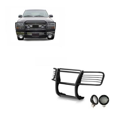 Black Horse Off Road Grille Guard Kit Modular Black Fits 99-02 Silverado 150000-06 Suburban 1500/Tahoe/GMC Yukon/Yukon XL 1500