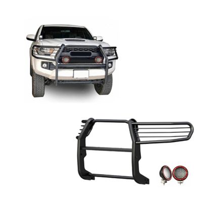 Black Horse Off Road Grille Guard Kit Modular Black Fits 16-23 Toyota Tacoma, Incl. 18-on Tacoma with Toyota Safety Sense P