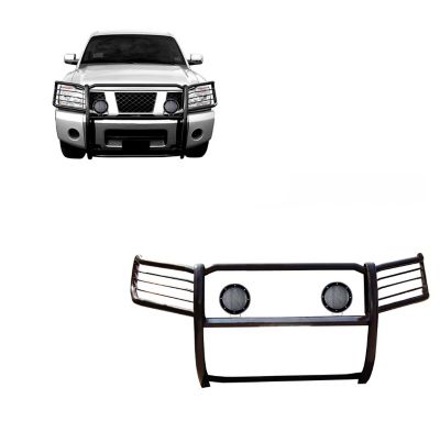 Black Horse Off Road Grille Guard Kit Modular Black fits 05-15 Nissan Armada, 04-15 Nissan Titan, 17NR26MA-PLFB