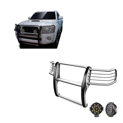 Black Horse Off Road Grille Guard Kit Modular Stainless Steel Fits 05-15 Toyota Tacoma
