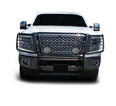 Black Horse Off Road Grille Guard Kit Modular Black, Fits 2017-2024 Nissan Titan, Excl. Titan XD Models