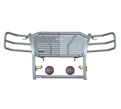 Image showing  Rugged Heavy Duty Grille Guard Kit Modular Black Fits 2007-2013 Chevrolet Silverado 1500.