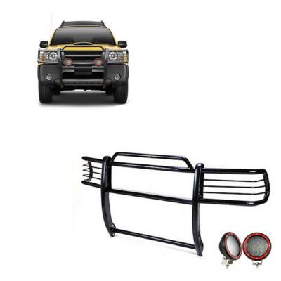 Black Horse Off Road Grille Guard Kit Modular Black fits 2002-2004 Nissan Frontier, 2002-2004 Nissan Xterra, 17NI26MA-PLFR