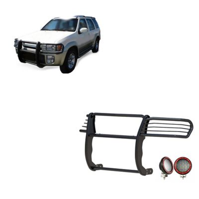Black Horse Off Road Grille Guard Kit Modular Black Fits 1997-2003 Infiniti QX41996-2004 Nissan Pathfinder .