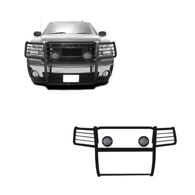 Black Horse Off Road Grille Guard Kit Modular Black Fits 2007-2013 GMC Sierra 1500, Excludes Denali