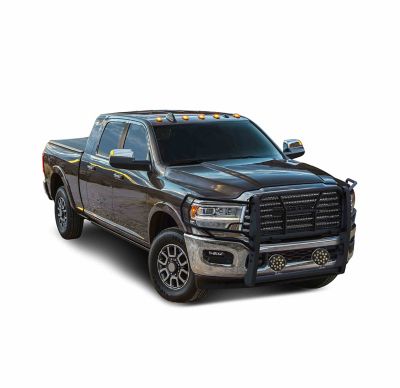 Image showing  Rugged Heavy Duty Grille Guard Kit Modular Black Fits 2019-2024 Ram 25002019-2024 Ram 3500.
