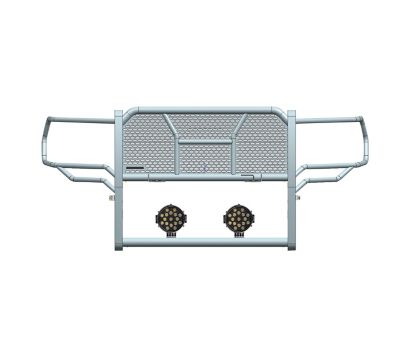 Image showing  Rugged Heavy Duty Grille Guard Kit Modular Black Fits 2019-2024 Ram 25002019-2024 Ram 3500.