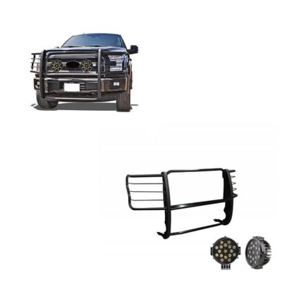 Black Horse Off Road Grille Guard Kit Modular Black fits 2017-2023 Ford F-250/F-350/F-450/F-550 Super Duty, 17FB28MA-PLB