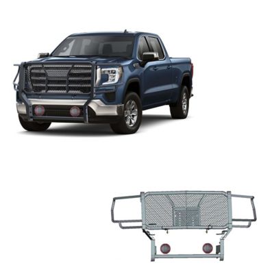 Black Horse Off Road Rugged Grille Guard Kit Modular Black fits 20-23 GMC Sierra 2500 HD, 20-23 Sierra 3500 HD, RU-GMSI20-B-PLFR