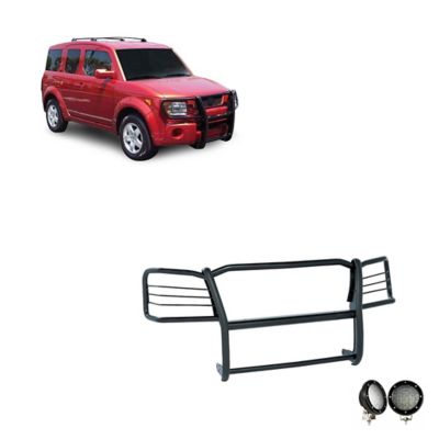 Black Horse Off Road Grille Guard Kit Modular Black fits 2003-2008 Honda Element (Excludes SC model)