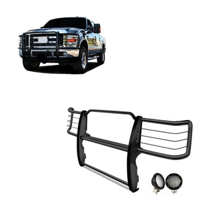 Black Horse Off Road Grille Guard Kit Modular Black Fits 11-14 Chevrolet Silverado 2500 HD11-14 Chevrolet Silverado 3500 HD