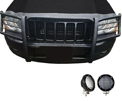 Black Horse Off Road Grille Guard Kit Modular Black Fits 05-10 Jeep Grand Cherokee