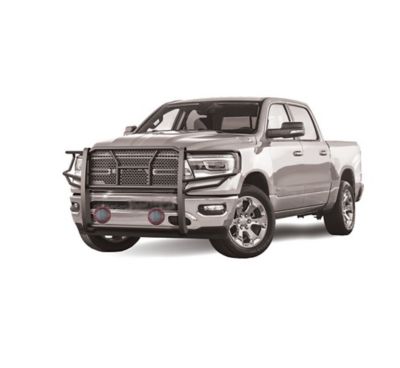 Image showing  Rugged Heavy Duty Grille Guard Kit Modular Black fits 2019-2025 Ram 1500, RU-DORA19-B-PLFR