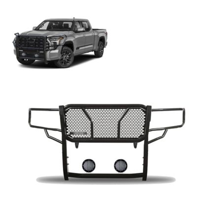 Black Horse Off Road Rugged Heavy Duty Grille Guard Kit Modular Black Fits 2022-2024 Toyota Tundra.
