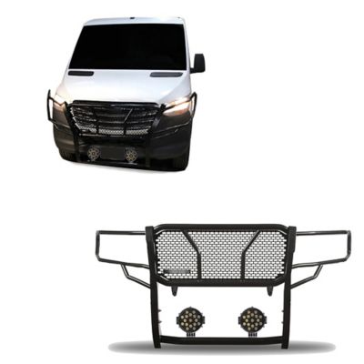 Black Horse Off Road Rugged Heavy Duty Grille Guard Kit Modular Black Fits 07-20 Dodge/ Mercedes Sprinter/07-16 Freightliner