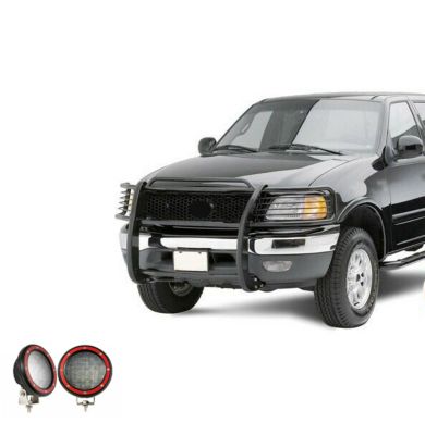 Black Horse Off Road Grille Guard Kit Modular Black Fits 99-02 Ford Expedition99-04 Ford F-15099-07 Ford F-250 Super Duty